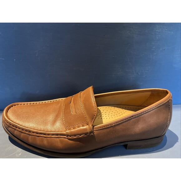 Cole Haan grand OS mens size 9 M leather penny loafer Shoe Slip On Brown C22771 - Picture 7 of 10